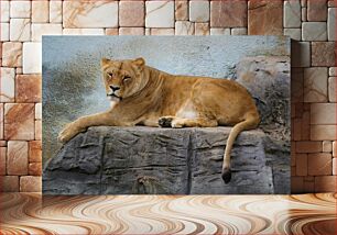 Πίνακας, Resting Lioness Αναπαυόμενη Λιονταρίνα