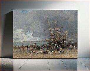 Πίνακας, Return of the Terre–Neuvier (1875) by Eugène Boudin