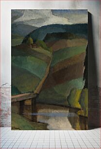 Πίνακας, River landscape, 1916, Alvar Cawén