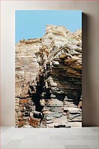 Πίνακας, Rock Formations under Clear Sky Βραχώδεις σχηματισμοί κάτω από καθαρό ουρανό