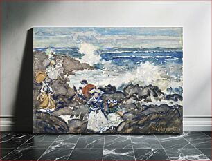 Πίνακας, Rocks, Waves and Figures by Maurice Brazil Prendergast