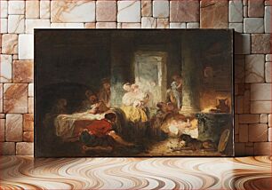 Πίνακας, Roman Interior by Jean-Honoré Fragonard