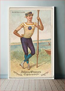 Πίνακας, Rowing Club, from World's Dudes series (N31) for Allen & Ginter Cigarettes, issued by Allen & Ginter