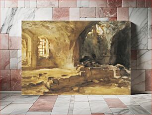 Πίνακας, Ruined Cellar—Arras (1918) by John Singer Sargent