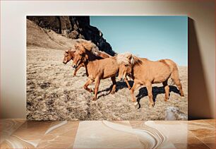 Πίνακας, Running Horses in Nature Τρέξιμο άλογα στη φύση