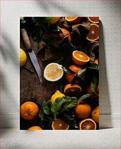 Πίνακας, Rustic Citrus Arrangement Ρουστίκ Σύνθεση Εσπεριδοειδών