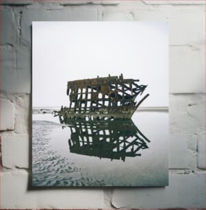 Πίνακας, Rusty Shipwreck Reflected Σκουριασμένο ναυάγιο αντανακλάται