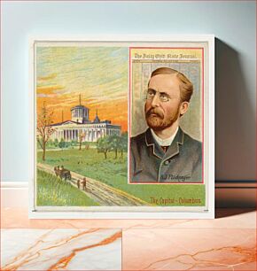 Πίνακας, S.J. Flickinger, The Columbus Daily Ohio State Journal, from the American Editors series (N35) for Allen & Ginter Cigarettes