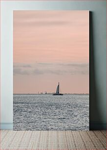 Πίνακας, Sailboat at Sunset Ιστιοπλοϊκό στο ηλιοβασίλεμα