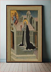 Πίνακας, Saint Catherine of Siena Exchanging Her Heart with Christ by Giovanni di Paolo (Giovanni di Paolo di Grazia)