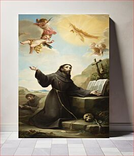 Πίνακας, Saint Francis of Assisi Receiving the Stigmata by Mariano Salvador Maella