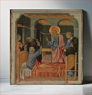 Πίνακας, Saint John the Evangelist Raises Drusiana by Giovanni di Paolo (Giovanni di Paolo di Grazia)