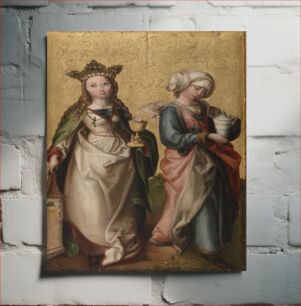 Πίνακας, Saints Barbara and Mary Magdalene by Rhenish Master