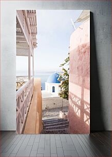 Πίνακας, Santorini Architecture and Sea View Σαντορίνη Αρχιτεκτονική και Θέα στη Θάλασσα