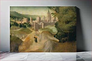 Πίνακας, Scenes from a Legend, probably (ca. 1515–1520) by Giovanni Larciani (Master of the Kress Landscapes)