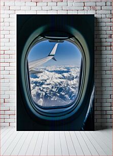 Πίνακας, Scenic Flight over Snow-Capped Mountains Γραφική πτήση πάνω από χιονισμένα βουνά