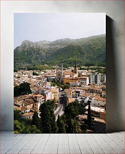 Πίνακας, Scenic Mountain Town Γραφική Ορεινή Πόλη