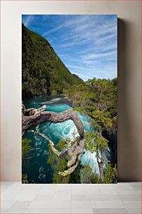 Πίνακας, Scenic River and Forest Landscape Γραφικό ποτάμι και δασικό τοπίο