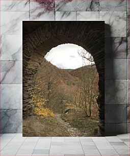 Πίνακας, Scenic View Through Stone Arch Γραφική θέα μέσα από πέτρινη αψίδα