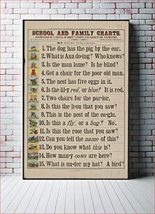 Πίνακας, School and family charts, accompanied by a manual of object lessons and elementary instruction, by Marcius Willson and N.A. Calkins. No. IV. Reading: third lessons