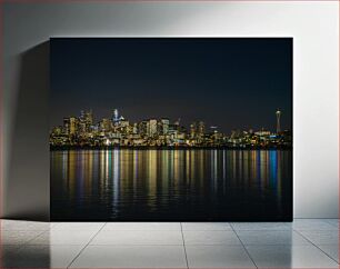 Πίνακας, Seattle Skyline at Night Ο ορίζοντας του Σιάτλ τη νύχτα