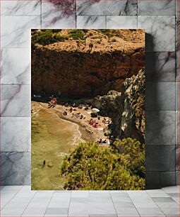 Πίνακας, Secluded Beach Scene Σκηνή απομονωμένης παραλίας