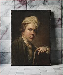 Πίνακας, Self-portrait with sketchbook by Jens Juel