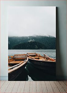 Πίνακας, Serene Lake with Rowboats Γαλήνια Λίμνη με Κωπηλάτες