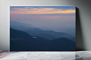 Πίνακας, Serene Mountain Landscape at Dusk Γαλήνιο ορεινό τοπίο στο σούρουπο