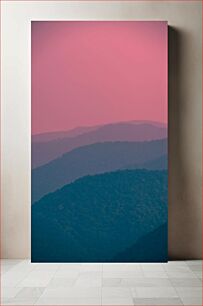 Πίνακας, Serene Mountain Silhouettes Γαλήνιες σιλουέτες βουνών