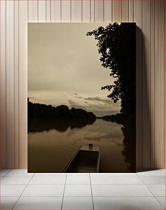 Πίνακας, Serene Riverside Scene Γαλήνια σκηνή δίπλα στο ποτάμι