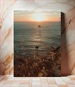 Πίνακας, Serene Sunset Over the Sea Γαλήνιο ηλιοβασίλεμα πάνω από τη θάλασσα