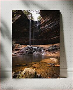 Πίνακας, Serene Waterfall Cave Γαληνό σπήλαιο καταρράκτη