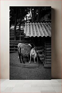 Πίνακας, Sheep at a Farm Πρόβατα σε φάρμα