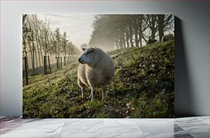 Πίνακας, Sheep in a Misty Field Πρόβατα σε ένα ομιχλώδες χωράφι