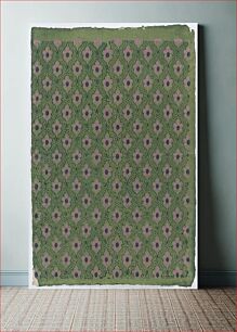 Πίνακας, Sheet with overall pink floral pattern on green background