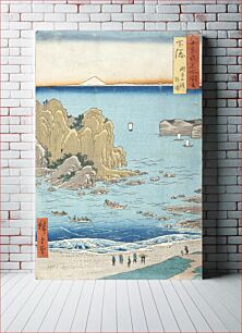 Πίνακας, Shimōsa Province, Chōshi Beach, Toura by Utagawa Hiroshige