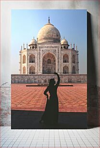 Πίνακας, Silhouette at the Taj Mahal Σιλουέτα στο Ταζ Μαχάλ