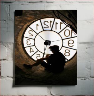 Πίνακας, Silhouette in the Clock Tower Σιλουέτα στον Πύργο του Ρολογιού