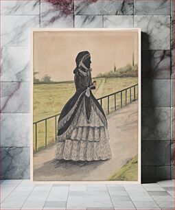 Πίνακας, Silhouette of Lady Carstairs, Hyde Park, London by Anonymous