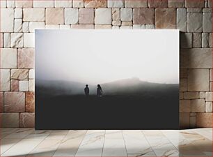 Πίνακας, Silhouettes in the Misty Landscape Σιλουέτες στο ομιχλώδες τοπίο