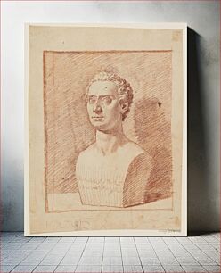 Πίνακας, Sketch after marble bust pretending archaeologist Marcello Venuti (1700-1755) by Marcus Tuscher