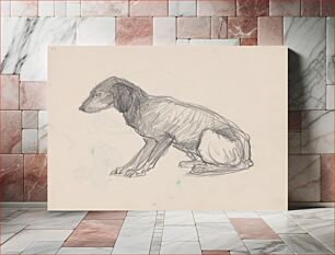 Πίνακας, Sketchbook 14 dog by Arnold Peter Weisz Kubínčan