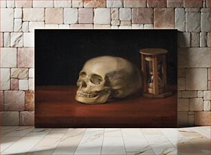 Πίνακας, Skull and Hourglass by Christian Albrecht Jensen