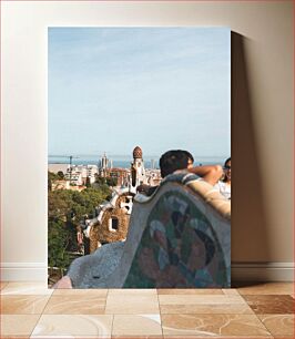 Πίνακας, Skyline View of Barcelona from Park Güell Θέα στον ορίζοντα της Βαρκελώνης από το πάρκο Güell