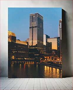 Πίνακας, Skyscrapers at Dusk Ουρανοξύστες στο σούρουπο