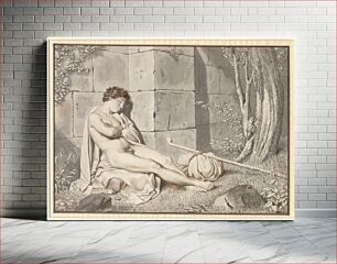 Πίνακας, Sleeping naked boy by a wall by C.W. Eckersberg