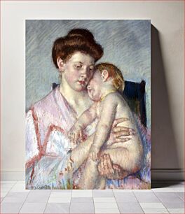 Πίνακας, Sleepy Baby (ca.1910) by Mary Cassatt