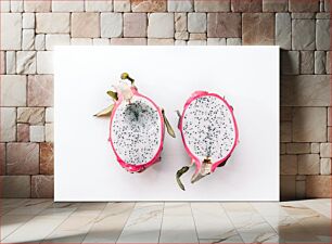 Πίνακας, Sliced Dragon Fruit Φρούτο Δράκου σε φέτες