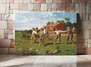 Πίνακας, Snap the Whip (1872) by Winslow Homer